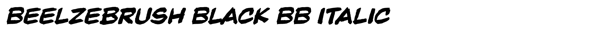 Beelzebrush Black BB Italic image